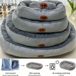 Cozy Oval Snuggle Pet Bed, Plush & Thickened Cat Bed Warm and Secure Bed for Cats and Small Medium Dogs, All Seasons 4
