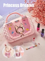 Children's cosmetics set, girl's mirror, princess, real washable, pretending to play with beauty toys, non-toxic and safe gift 3