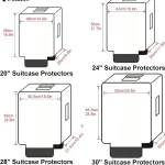 Transparent Pvc Luggage Protective Cover Wheeled Luggage Protective Cover Wear-Resistant Outer Cover Transparent Protective 6