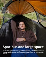 Outdoor Large Hammock with Mosquito Net 2 Person Lightweight Hammocks for Backpacking Backyard Hiking Camping 3