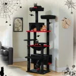 Large Cat Tree and Tower for Indoor Cats With Sisal-Covered Scratching Posts Spacious Hammock Padded Perches and Condos Cat Toys 4