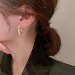 925 Silver Needle Korean Fashion Crystal Heart Earrings For Women Jewelry 2026 Trending New Luxury Women's Hoop Earrings Brincos 3