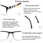 Fashion Anti-Blue Light Reading Glasses Ultra-Light Eye Protection Readers Eyewear Unisex Elegant Comfortable Presbyopia Glasses 6