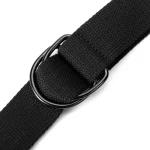 Tactical Canvas Men Belt High Quality Unisex Double D-Ring Buckle Waistband Casual Canvas Female Belt Fabric For Jeans 2