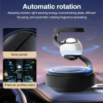 Solar Car Air Freshener Automatic Rotation Dashboard Fragrance Car Perfume Deodorant Oil Diffuser Auto Interiors Accessories 2