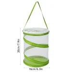 Foldable Insect Cage Butterfly Habitat Clear Mesh Enclosure Butterfly Enclosures Caterpillar Habitat Net Cloth Hatch Cage 6