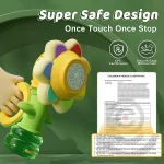 3-speed Adjustment Sunflower Bubble Machine Adjustment Automatic Portable Blowing Bubble Bath Toy Night Light Birthday Party 5