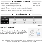 NOFOXO Winter Thermal Skiing Gloves Waterproof Touch Screen Gloves Outdoor Sports Warm Cycling Fishing Running Gloves Men Women 6