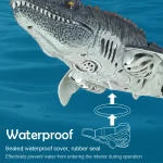 2.4GHz Rc Hippo Toys Remote Control Boat Waterproof Spray kids toys  For Boys Gift 3