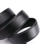 Automatic Buckle Belts for Men High Quality Brown/Black Genuine Leather Belts with Adjustable Ratchet Belt for Men 5