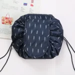 Women Drawstring Cosmetic Bag Travel Storage Makeup Bag Organizer Female Make Up Pouch Portable Waterproof Toiletry Beauty Case 4
