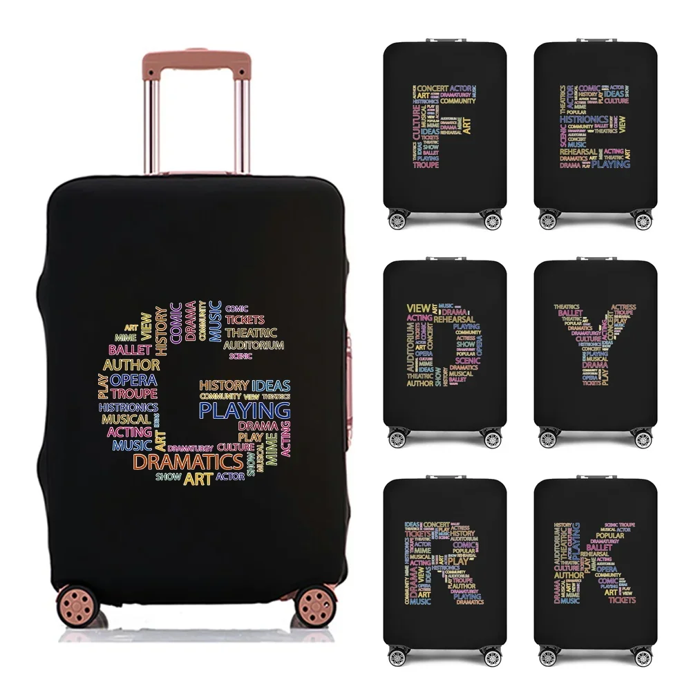2022 Luggage Case Protective Cover Text 26 Letter Pattern Travel Elastic Duffle Luggage Dust Cover for 18-28 Inch Suitcase 2022 Luggage Case Protective Cover Text 26 Letter Pattern Travel Elastic Duffle Luggage Dust Cover for 18-28 Inch Suitcase