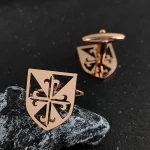 High-end Anchor Rudder Men's Cufflinks Personality Business French Shirts Cuff Links Tie Clip Lapel Pin Navy Style Gifts for Men 6