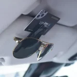 2PCS Universal Car Auto Sun Visor Glasses Box Sunglasses Clip Card Ticket Holder Fastener Pen Case Eyeglasses Clips Accessories 3