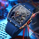 CURREN Top Brand Men's Watches Luxury Square Quartz Wristwatch  Waterproof Luminous Chronograph Watch for Men Date Clock 2