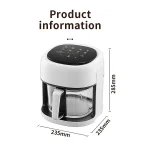 Smart Air Fryer Electric visual window 4.5L Oil-free Air Fryer Automatic Household Kitchen 360°Baking Convection Oven Air Fryers 6