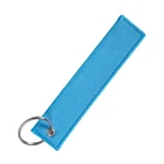 Custom Logo Polyester Keychain Print Name Car Motorcycle Embroider Webbing Key Chain Personalized Ribbon Keyring Men and Women 4