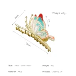 10cm Metal Butterfly Hair Claw Clip Fashion Shark Hair Clip for Women Girls Hair Accessories 2