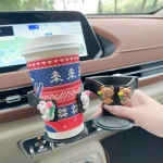Multifunctional Car Cup Holder, Air Vent Mount Ashtray & Drink Tray, Universal Vehicle Cup Stand 5