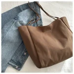 HOMEFISH  Large Capacity  Shopper Totes High Quality Eco Reusable Grocery Handbag For Women Travel Shoulder Bags Daily Pouch 6