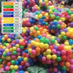 100PCS Outdoor Sport Ball Colorful Soft Water Swim Pool Ocean Wave Ball Baby Eco-Friendly Stress Air Ball Tent Toys 2