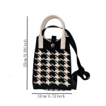 Knitted Crossbody Phone Bag Fashionable Casual Handbag Adjustable Shoulder Strap Small Niche Single Shoulder Handbag 6