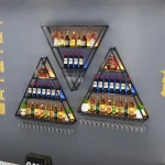 Whiskey Bar Cabinet Showcase Kitchen Wine Refrigerator High End Drinks Luxury Room Antique Rack Vitrinas Wall Iron Bar Furniture 4