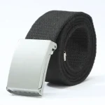 Men's Belt Fashion New Unisex Trousers Belt Women's Belt Canvas Belt Breathable Outdoor Tactical For Jeans Adjustable Waist Belt 3