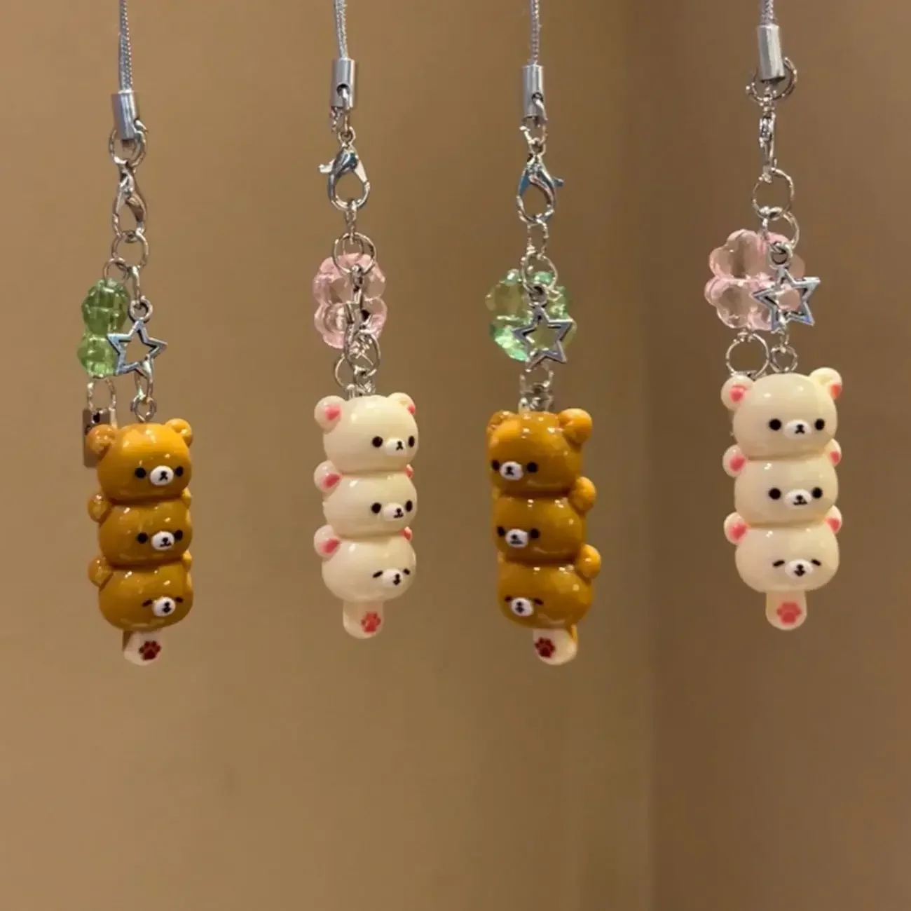 Cute Bear Phone Charms Pendant Kawaii Anime Keychain Accessories For Keys Schoolbag iPhone 17Promax Airpods Ins Korea New Y2K Cute Bear Phone Charms Pendant Kawaii Anime Keychain Accessories For Keys Schoolbag iPhone 17Promax Airpods Ins Korea New Y2K