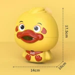 Bubble Duck Baby Bath Toy Funny Toddler Bath Bubble Maker Pool Swimming Bathtub Soap Machine Bathroom Toys for Children Kids 6