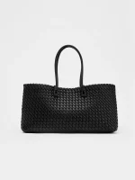 2025 new niche commuting woven hand-held shoulder bag, fashionable and versatile, super large capacity tote bag 5
