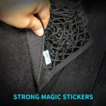 Car Back Rear Trunk Seat Elastic String Net Magic Sticker Storage Box Organizer In the Trunk Auto Accesorios Interior Car Gadget 6