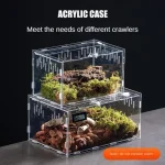 Reptile Habitat Terrarium Breeding Box Acrylic Case Nano Arboreal Tarantula Enclosure Spider Scorpion Bearded Dragon Habitat 5