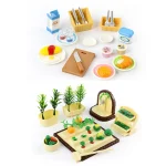 Forest Animal Family Dollhouse Furniture 1/12 Miniature Toys Girl Dolls Accessories Bedroom Bathroom Dollhouse Kit For Dolls 6