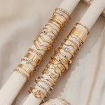30Pcs Bohemian Geometric Knuckle Rings Set For Women Gold Silver Color Finger Ring Girls Fashion Party Jewelry Accessories 4