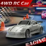 KF20 1/64 High Speed Drift RC Car 2.4G 4WD Remote Control Desktop Mini GTR Racing Model Cars for Boys Kids Toy Gift 2