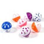 10pcs Pet Parrot Toy Colorful Hollow Rolling Bell Ball Bird Toy Parakeet Cockatiel Parrot Chew Cage Fun Toys Pet Bird Supplies 3