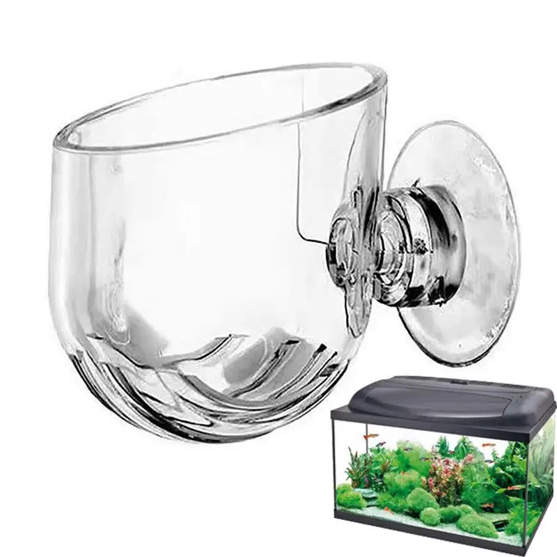 Acrylic Aquatic Plant Cup Aquarium Fish Tank Glass Plant Pot with suction holder Feeding Container Stand for Aquarium Lanscape Acrylic Aquatic Plant Cup Aquarium Fish Tank Glass Plant Pot with suction holder Feeding Container Stand for Aquarium Lanscape
