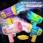 40 Hole Bubble Machine Fully Automatic Bubble Blowing Light Outdoor Bubble Machine without Battery without Bubble Water 3