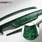 PVC Green Graffiti Adhesive Skull Sticker Decal Camouflage Sticker Bomb Vinyl Film Foil Car Motorcycle Roof Hood Films Wrap 6