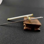 Mini Roronoa Zoro Samurai Sword Keychain Anime Plastics Scabbard Key Chain Ring Katana Buckle for Men Cosplay Toy Jewelry Gift 3