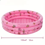 100Cm three-ring round inflatable ball pool for infants and children, swimming pool, paddling pool, sand pool 4