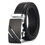 Fashion Business Men'S Belt Genuine Luxury Brand Belt Metal Buckle Belt High-Quality PU Leather Soft Belt With Cargo Pants Jeans 3