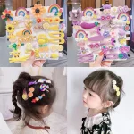 14 / 42Pcs Cartoon Baby Hair Clip Set Flower Fruit Baby Girl Barrettes Bangs Hairpins Kids Hair Accessories 3