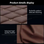 SEAMETAL 4Pcs Car Floor Mat Full Set Universal Non-Slip Auto Carpet Waterproof All-Weather Car Mat Anti Scratch Cargo Liner 4
