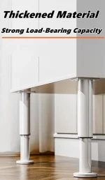 Adjustable Height Furniture Support Legs for Bed Frame, Metal Adjustable Furniture Legs for Bed/Sofa/Cabinet/Couch/Table 2