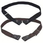 Adjustable Stretch Elastic Waist Band Invisible Belt Buckle-Free Belts for Women Men Jeans Pants Dress No Buckle Easy To Wear 6