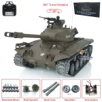 Henglong 1/16 7.0 Walker Bulldog RC Tank 3839 RTR Metal Tracks Customized Military Collectible Model for Adults Hobby