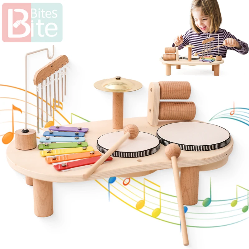 Baby Educational Toys Wooden Aeolian Bells Montessori Children's Musical Toys Xylophone Newborn Birthday Gifts Music Table Toys Baby Educational Toys Wooden Aeolian Bells Montessori Children's Musical Toys Xylophone Newborn Birthday Gifts Music Table Toys