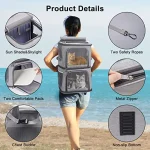 2-in-1 Double Pet Carrier Backpack for Small Cats and Dogs Portable Pet Travel Carrier Super Ventilated Design Ideal for Travel 5
